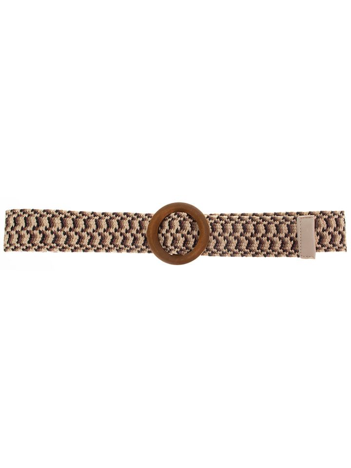 Schijvens mode Riem stretch Bruin 00070021-5800