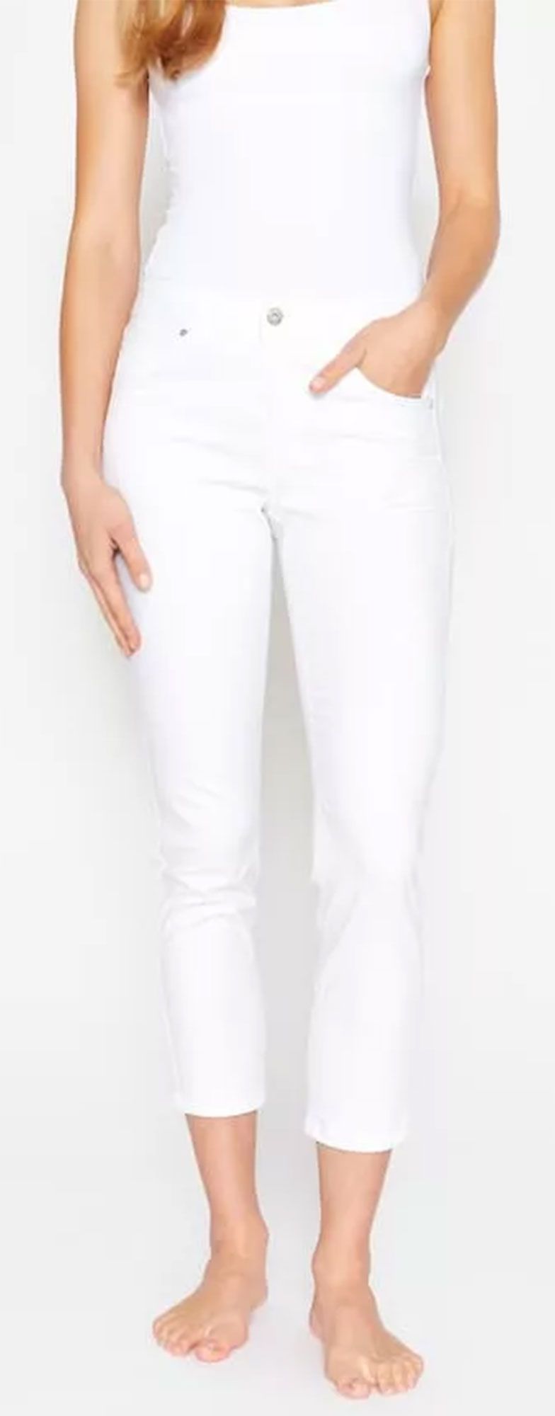 Angels Slim Fit Jeans Ornella 7/8 Wit 00072275-7000