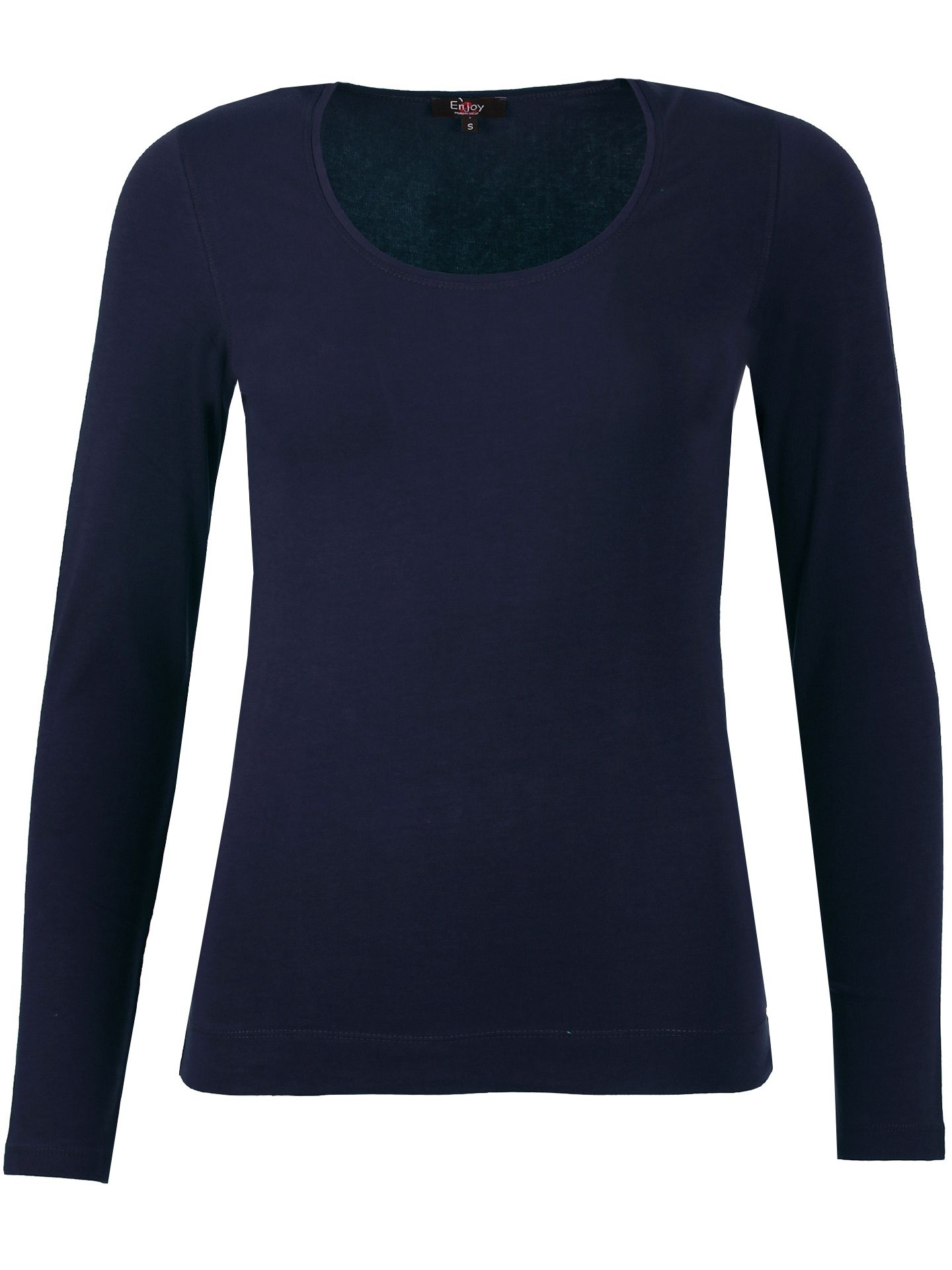 Enjoy Womenswear Enjoy T-shirt Effen Blauw 00073109-1300