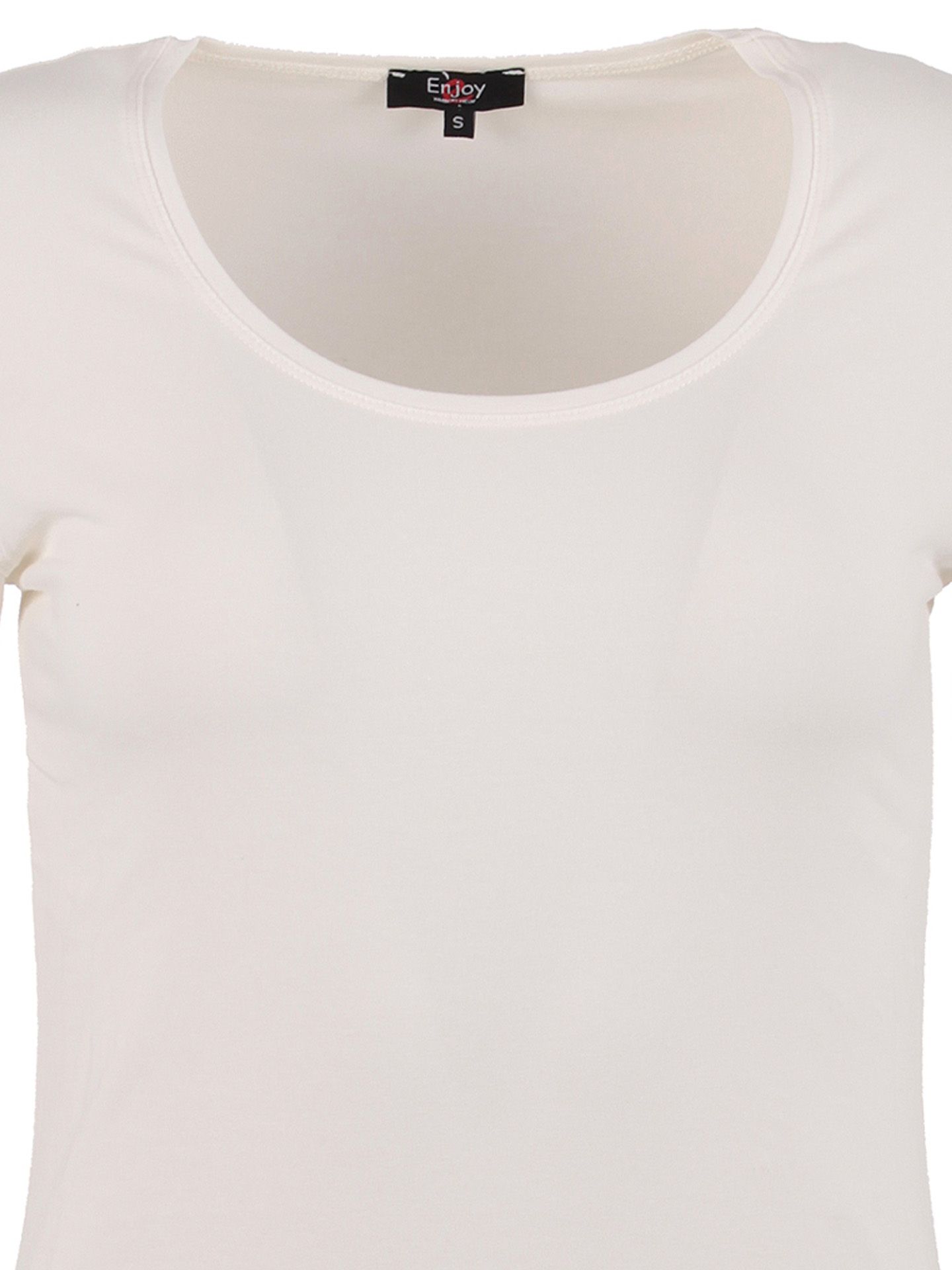 Enjoy Womenswear Enjoy T-shirt Effen Off white 00073109-5000