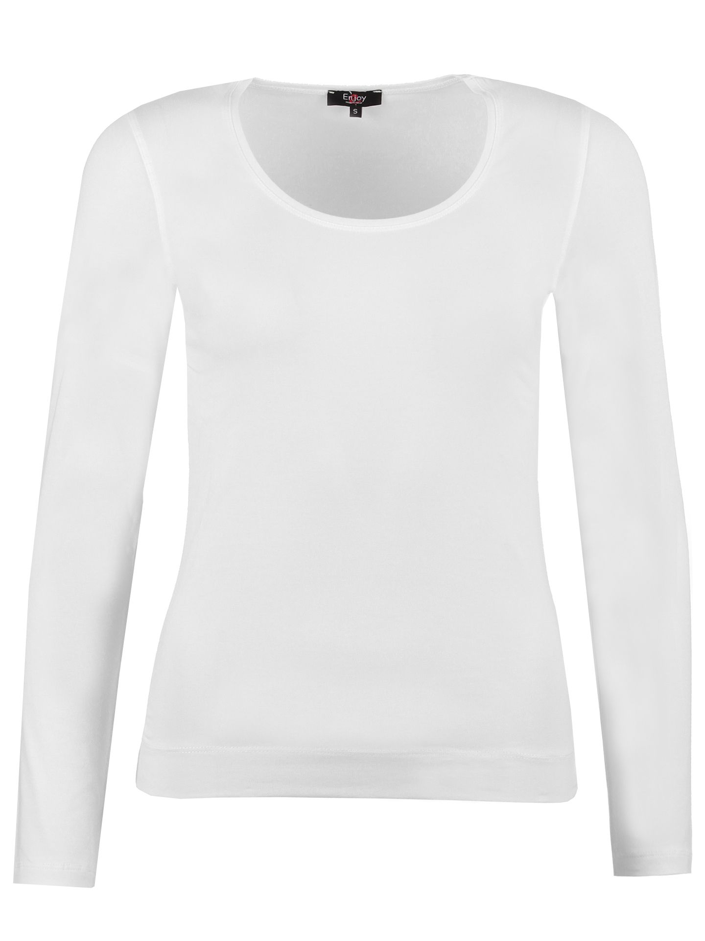 Enjoy Womenswear Enjoy T-shirt Effen Wit 00073109-7000