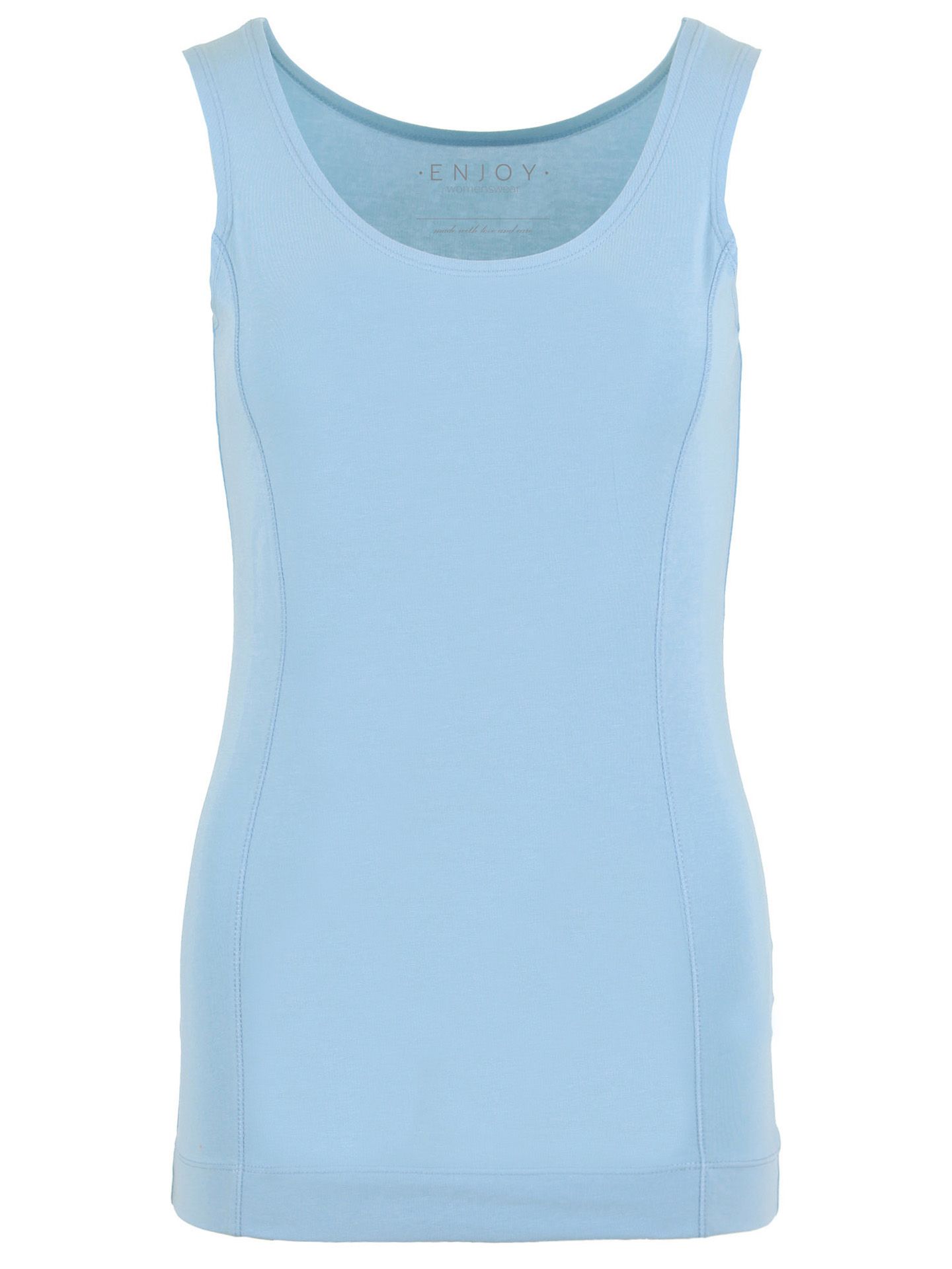 Enjoy Womenswear Top Uni Blauw 00073376-1600