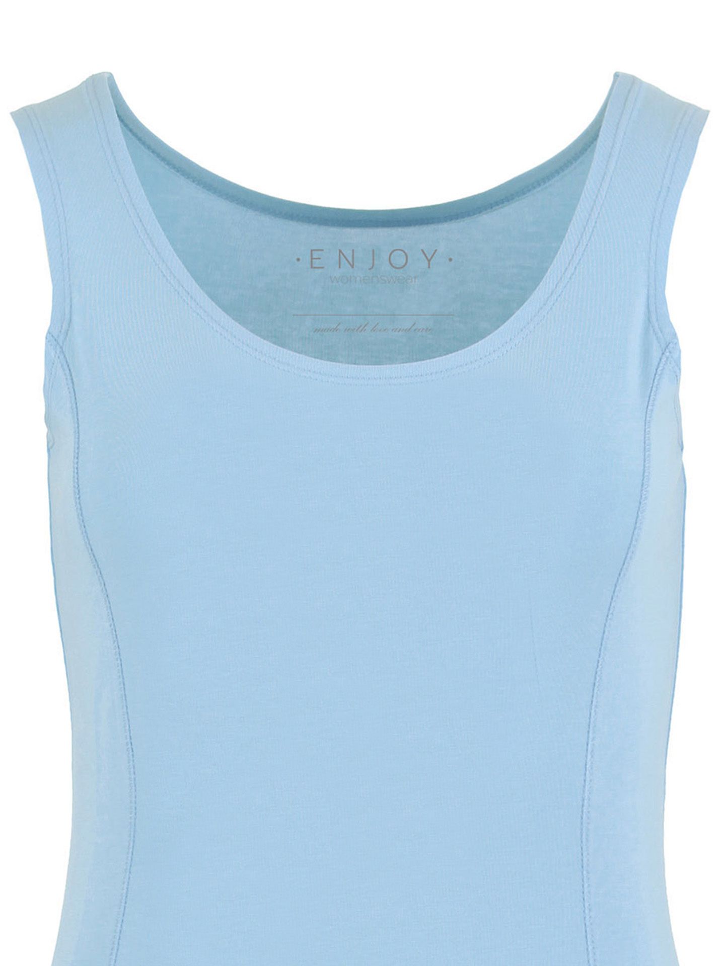 Enjoy Womenswear Top Uni Blauw 00073376-1600
