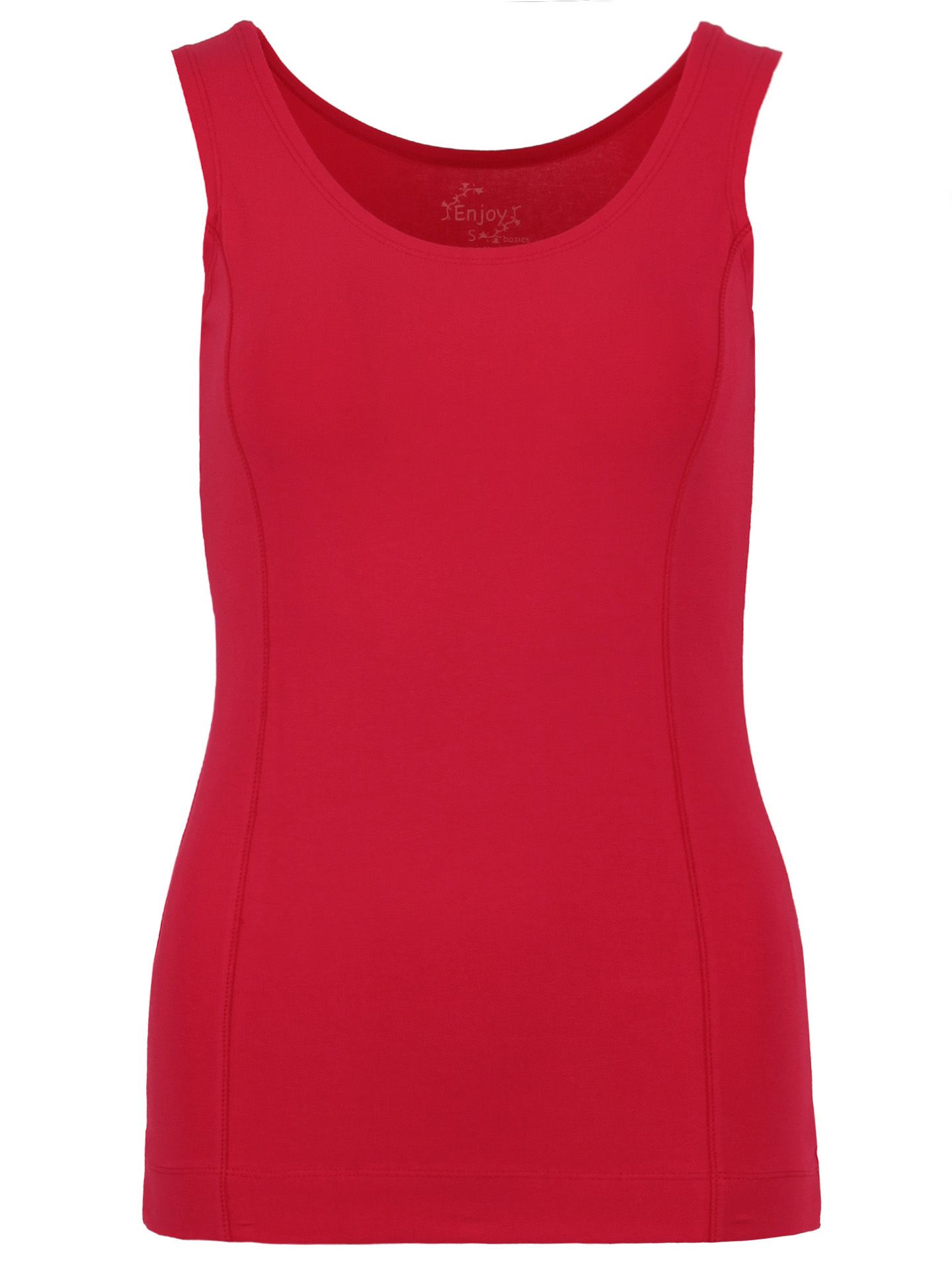 Enjoy Womenswear Top Uni Rood 00073376-4800