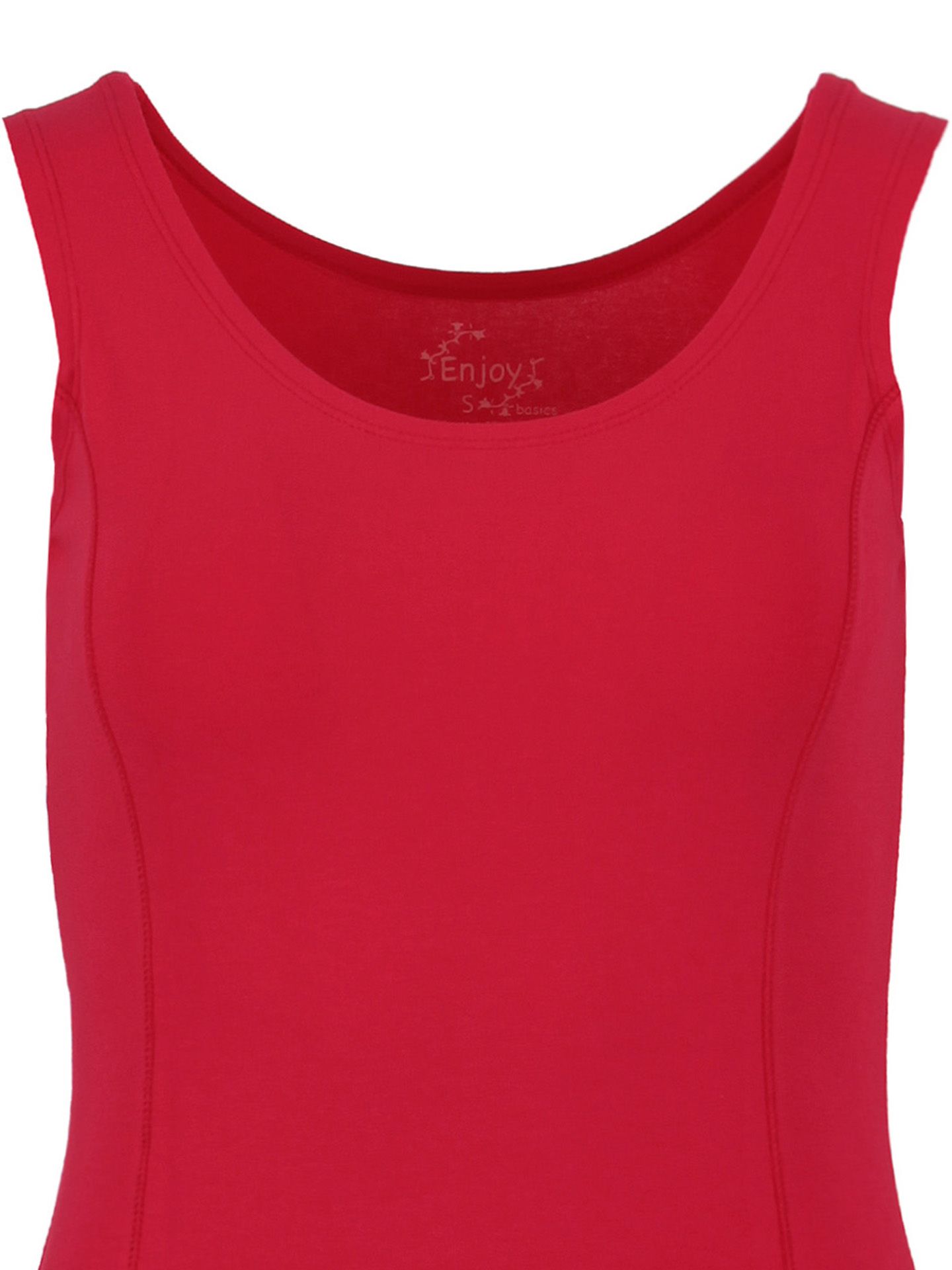Enjoy Womenswear Top Uni Rood 00073376-4800