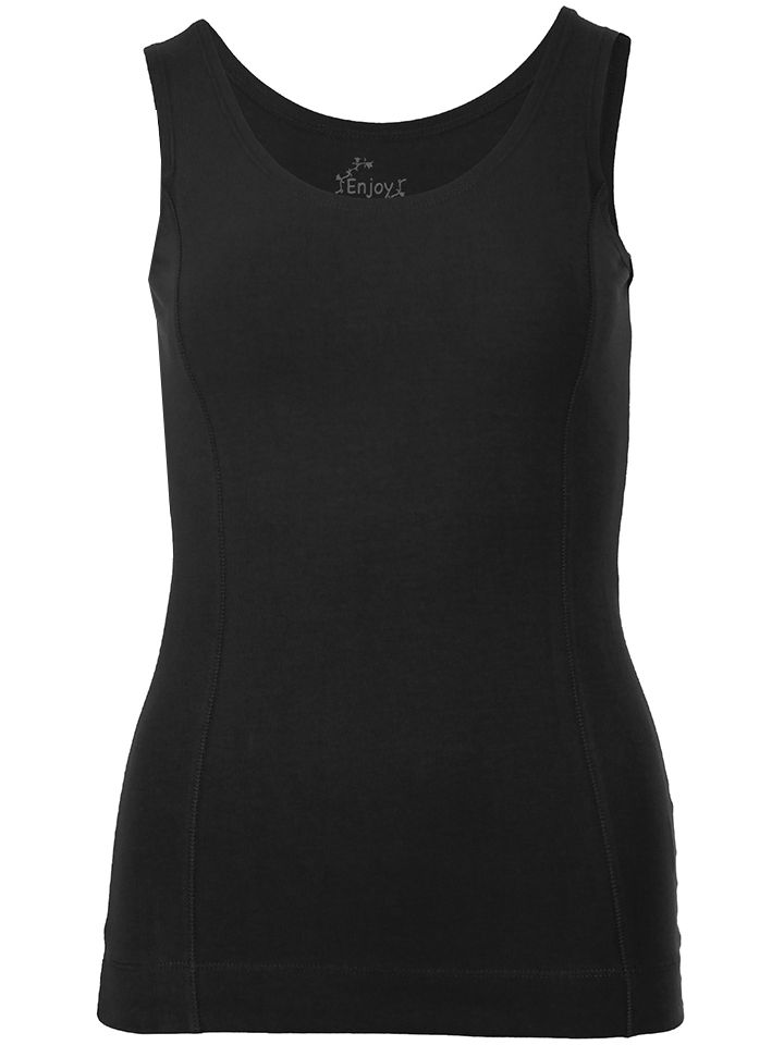 Enjoy Womenswear Top Uni Zwart 00073376-7500