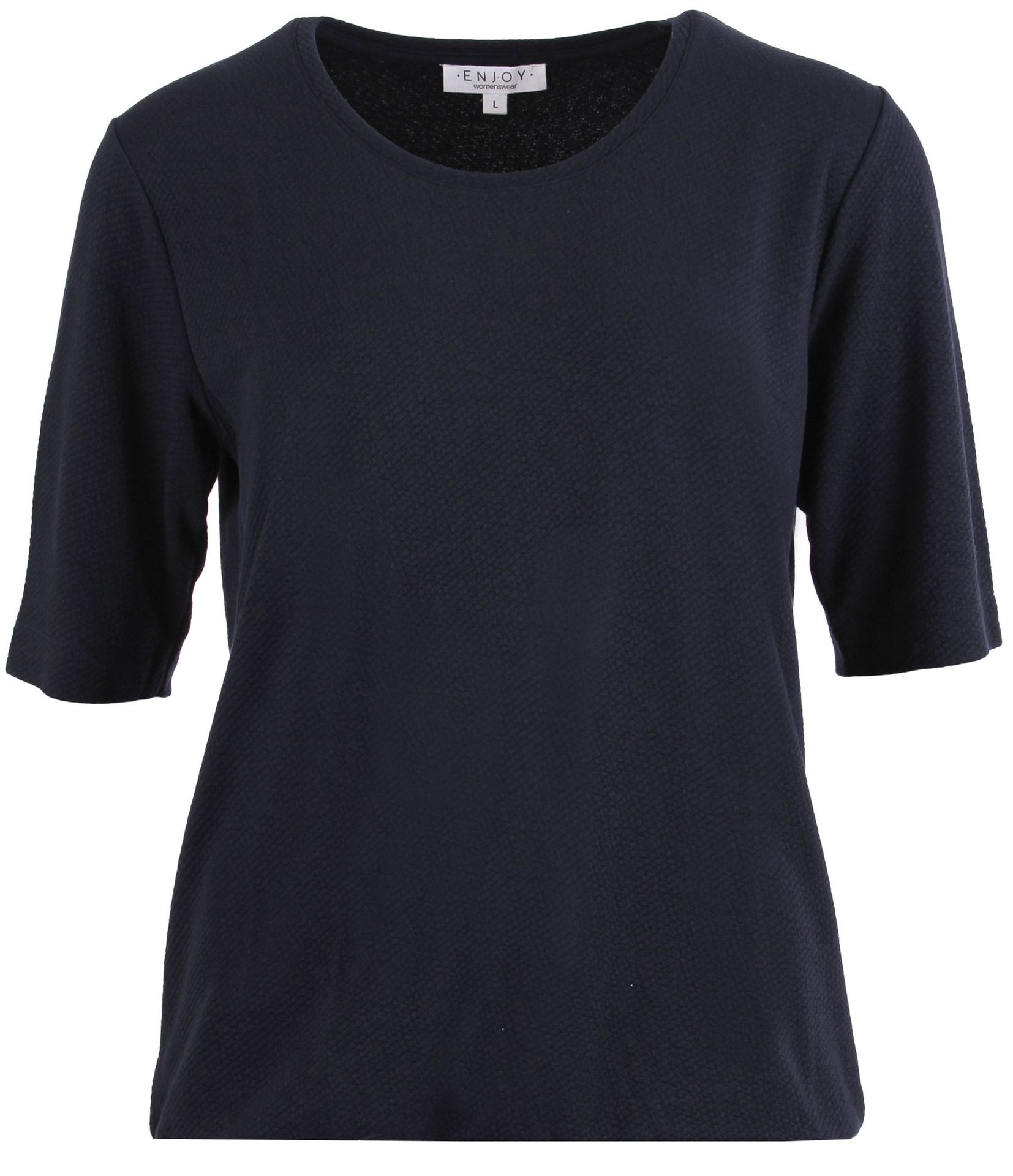 Enjoy Womenswear Enjoy T-shirt Jenna Blauw 00073552-1500