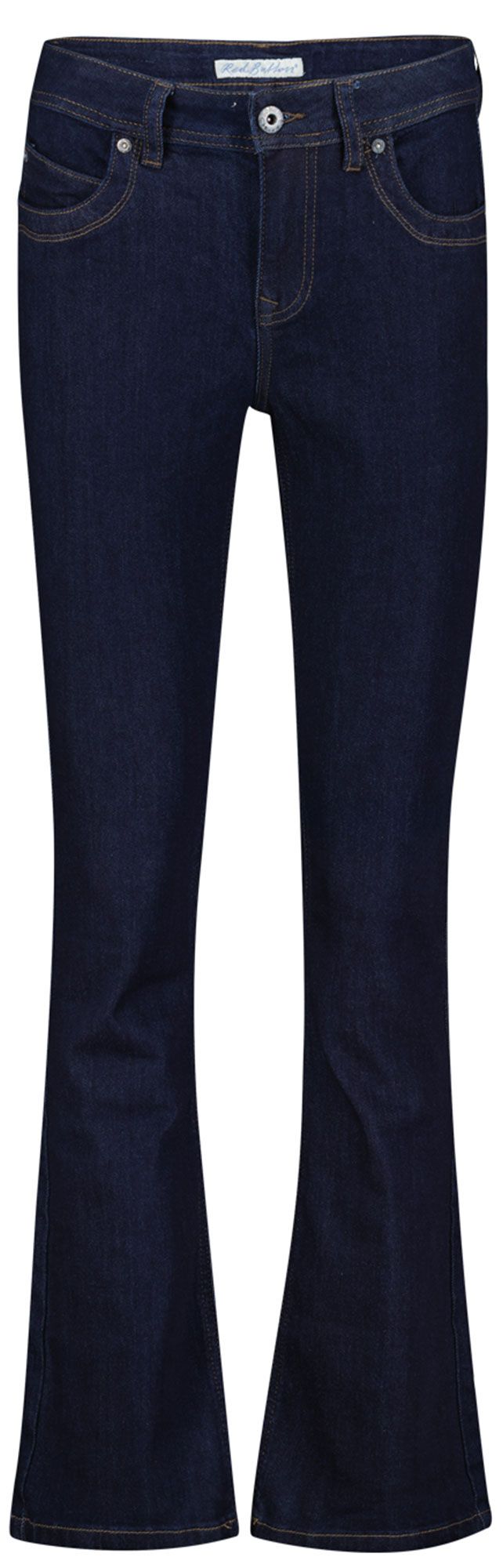 Red Button Flared Jeans Babette Blauw 00074532-581