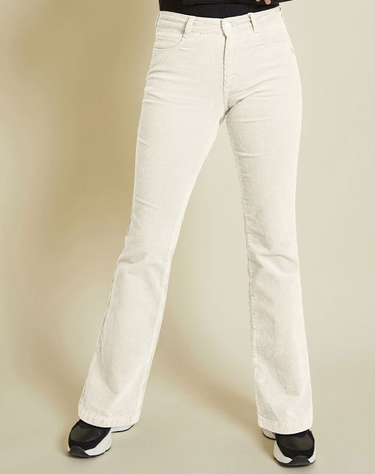 Para Mi Para Mi Jade flared pantalon Off white 00074964-5000