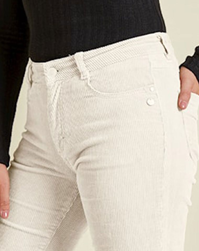 Para Mi Para Mi Jade flared pantalon Off white 00074964-5000