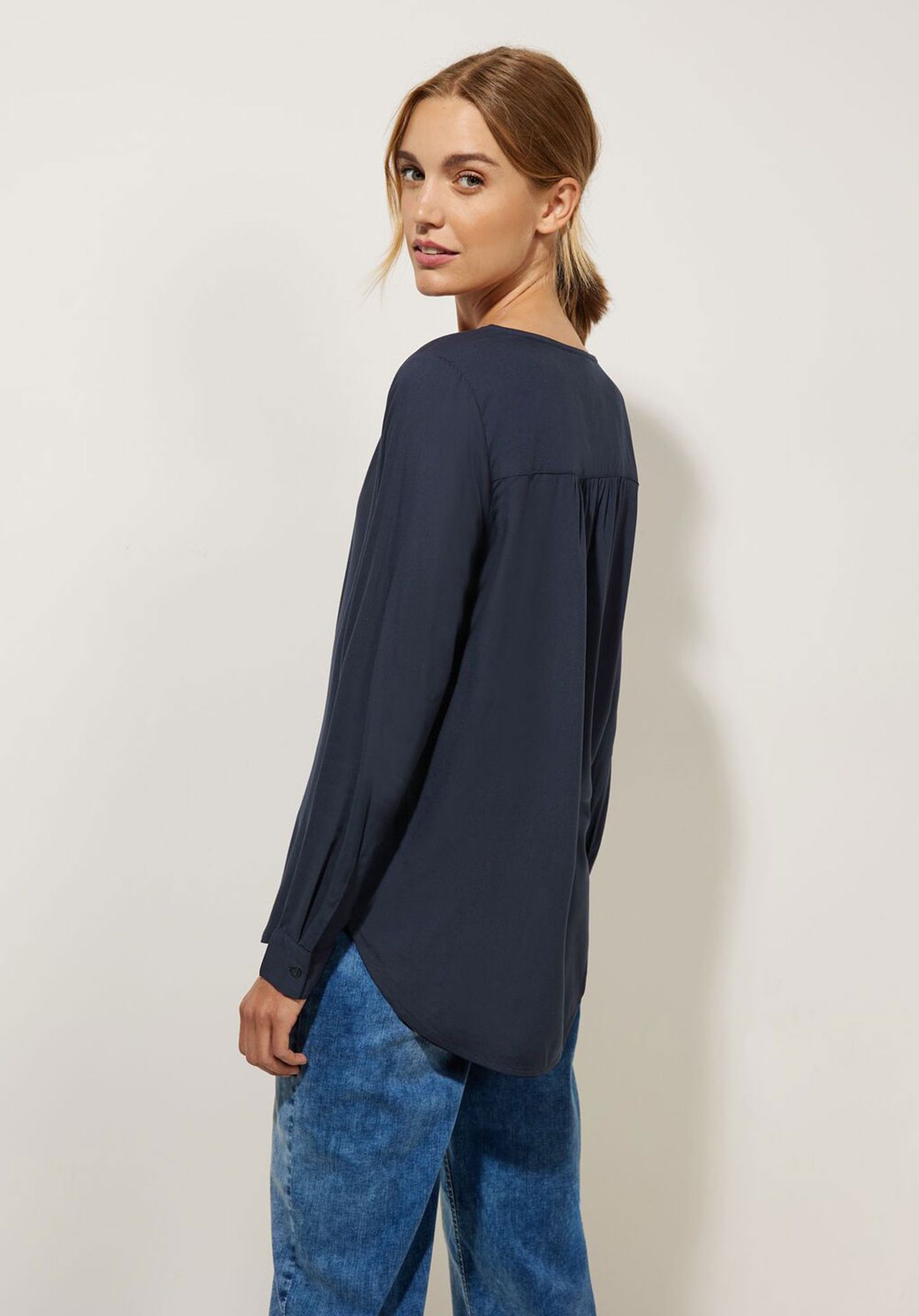 Street One Street One blouse effen Blauw 00075553-EKA00815000001091