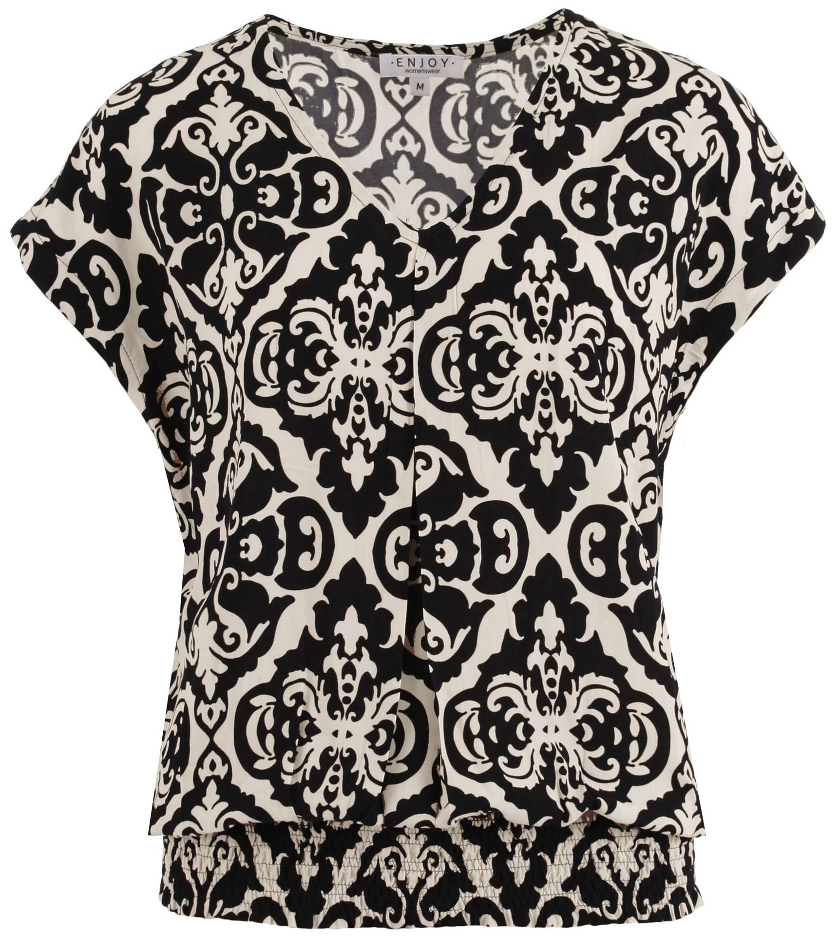 Enjoy Womenswear Enjoy blouse Flora Zwart 00075994-7500