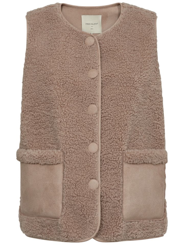 Freequent Gilet Lamby Beige 00076038-5200