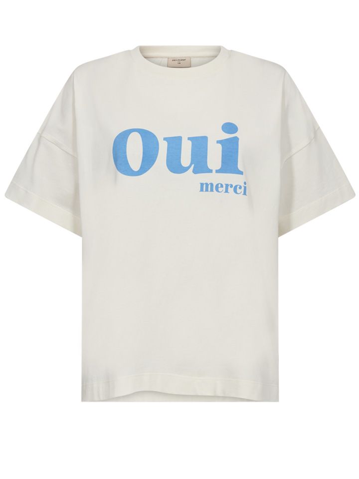 Freequent T-shirt Coral Blauw 00076047-1600