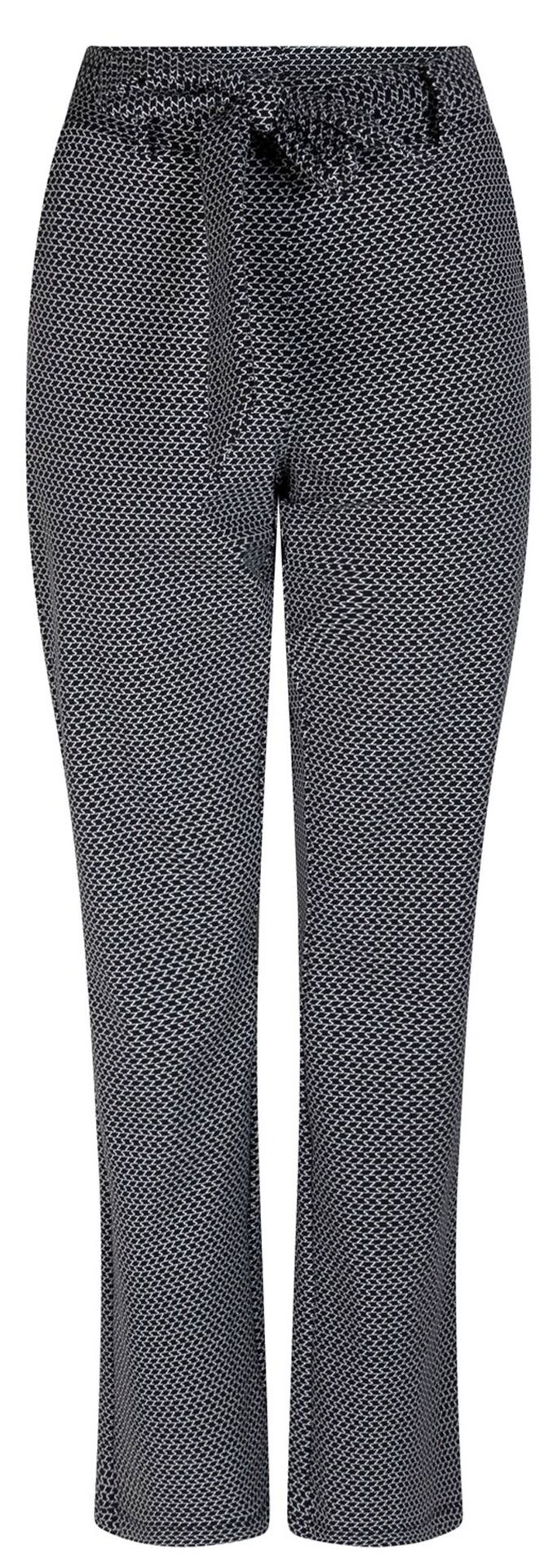 Zoso Zoso pantalon Suzy Zwart-wit 00076302-7900