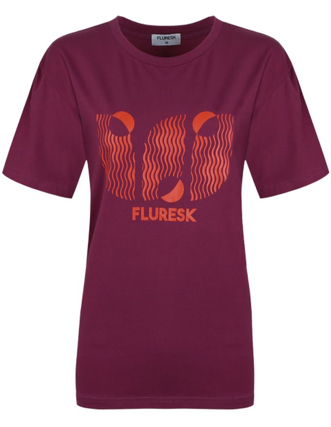 Fluresk T-shirt Kella Paars 00076311-4200