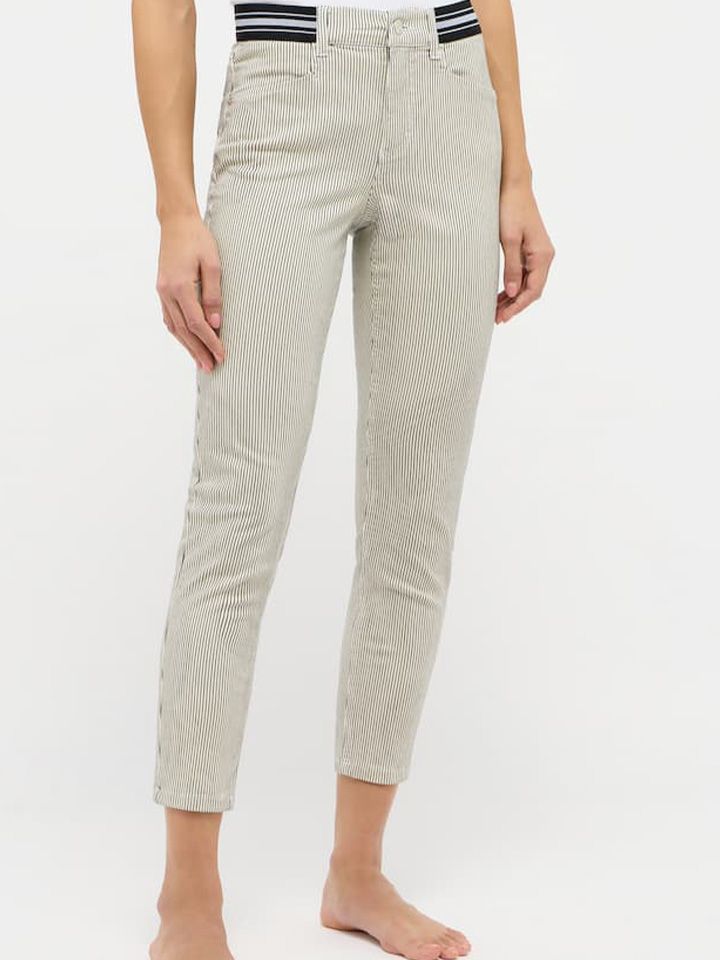 Angels Slim Fit Jeans Ornella 7/8 Zwart 00076659-7500