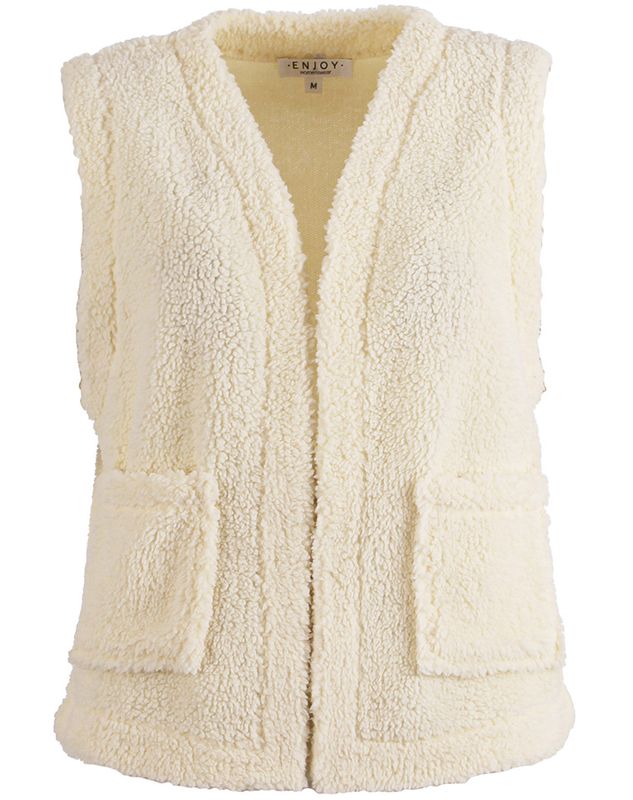 Enjoy Womenswear Gilet Macey Off white 2900069968069