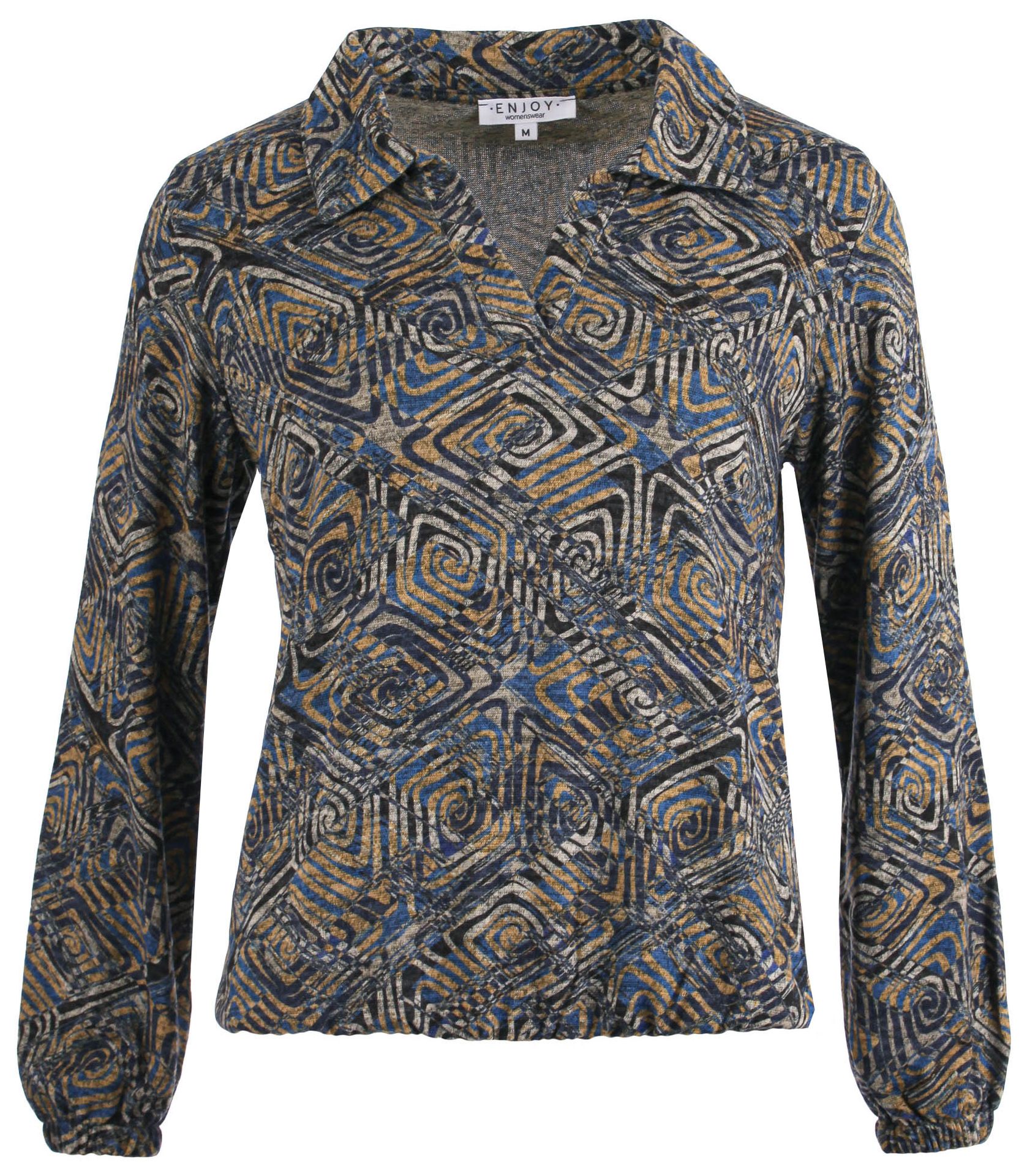 Enjoy Womenswear Enjoy shirt Lotte Blauw 00077015-1350