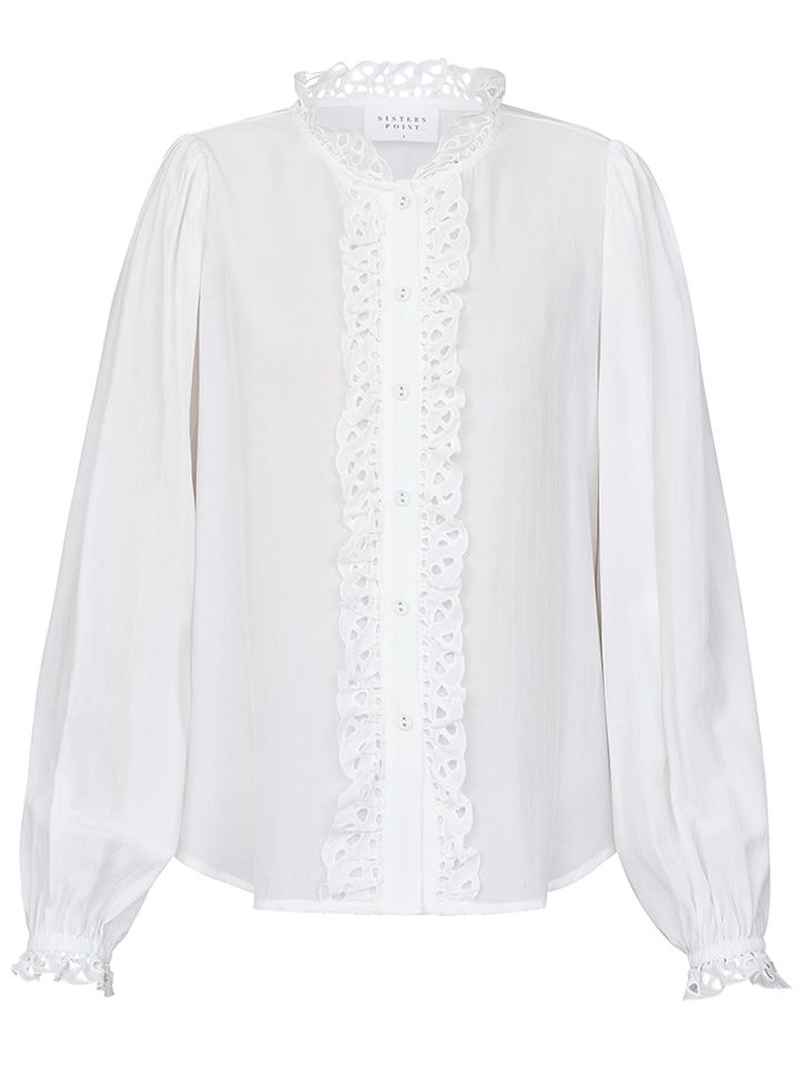 Sisters Point Blouse Viada Lace Wit 00078103-5050