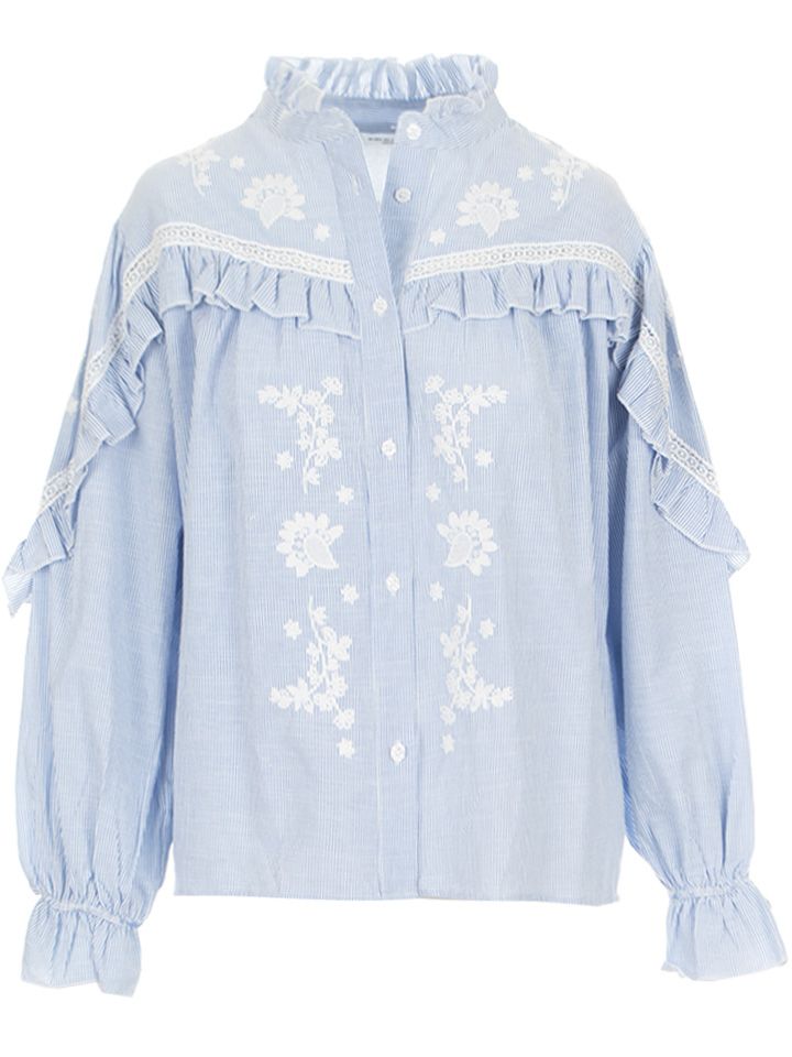 From Paris with Love Blouse Jesse Blauw 00078193-1600