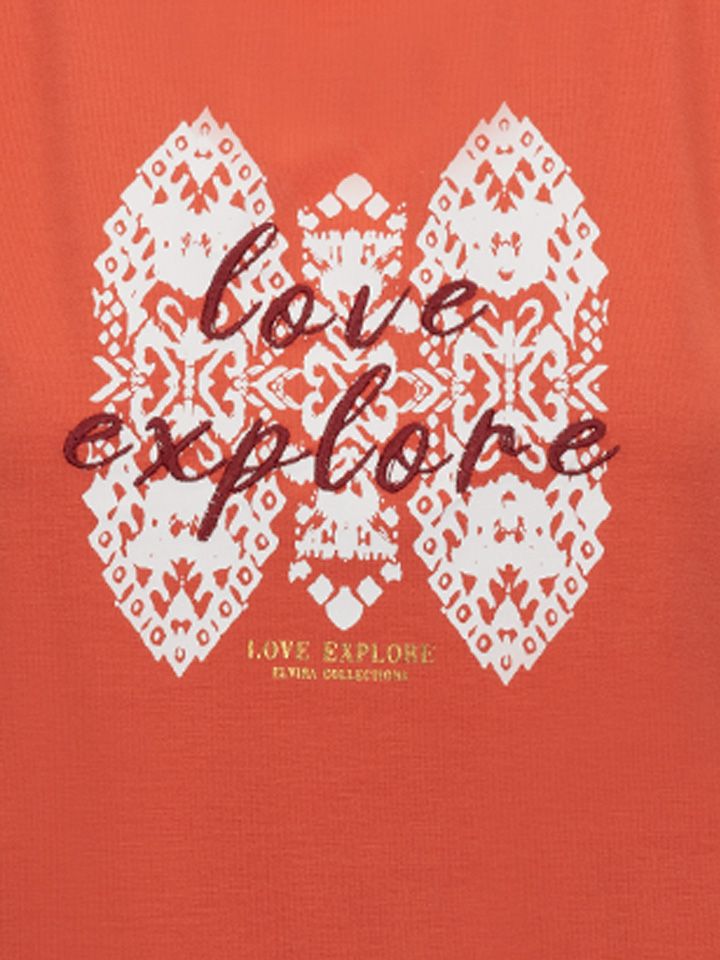 Elvira Collections T-shirt Explore Rood 00078224-3350