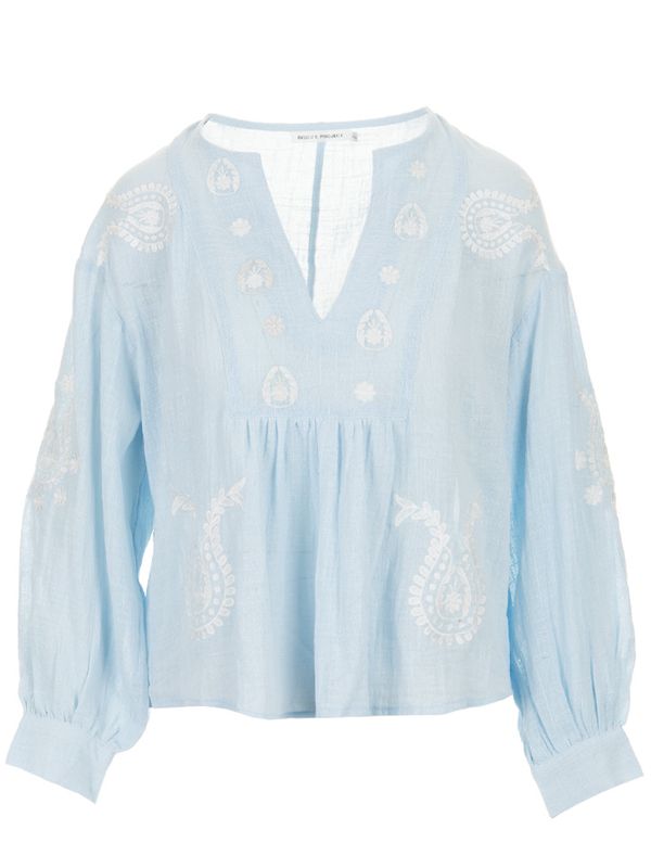 From Paris with Love Blouse Bisou Blauw 2900071697049