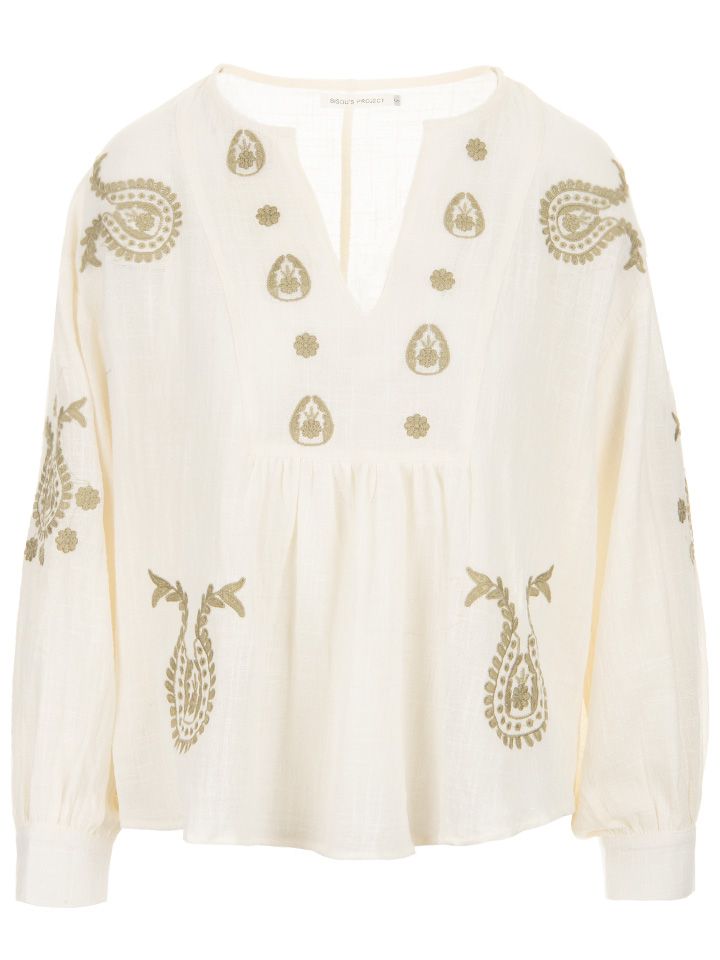 From Paris with Love Blouse Bisou Off white 00078318-5000