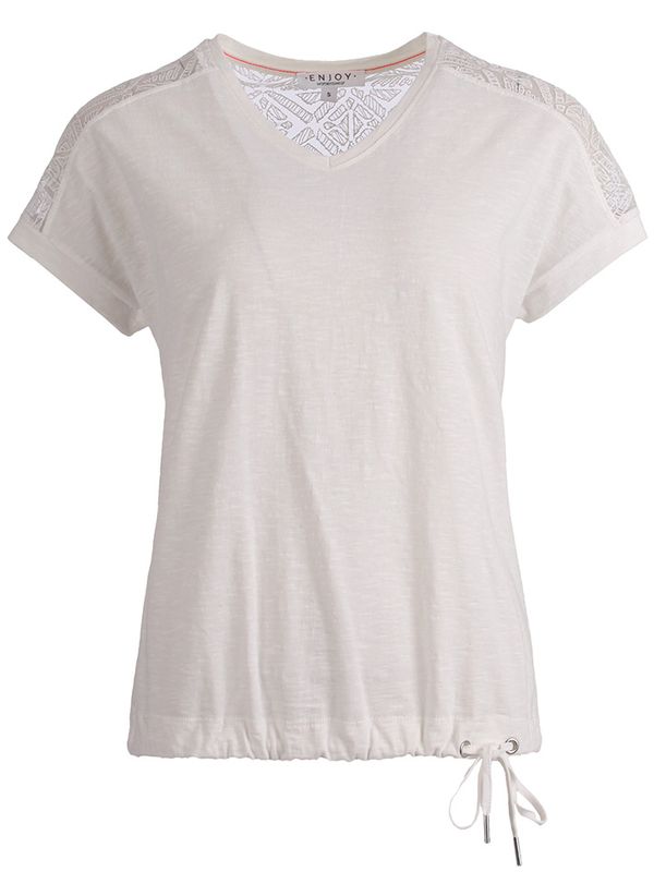 Enjoy Womenswear T-shirt Elke Off white 2900071978025
