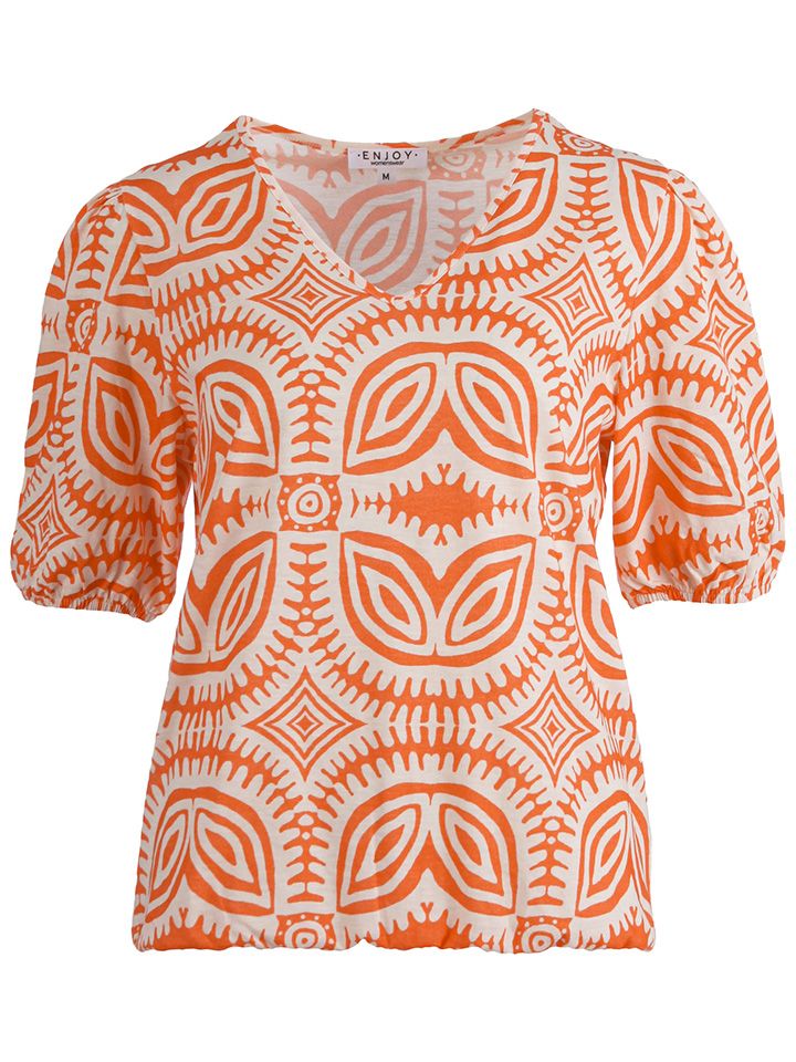 Enjoy Womenswear T-shirt Nina Oranje 00078511-3200