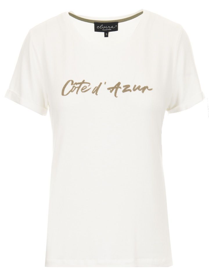 Elvira Collections T-shirt Azur Off white 00078857-5050