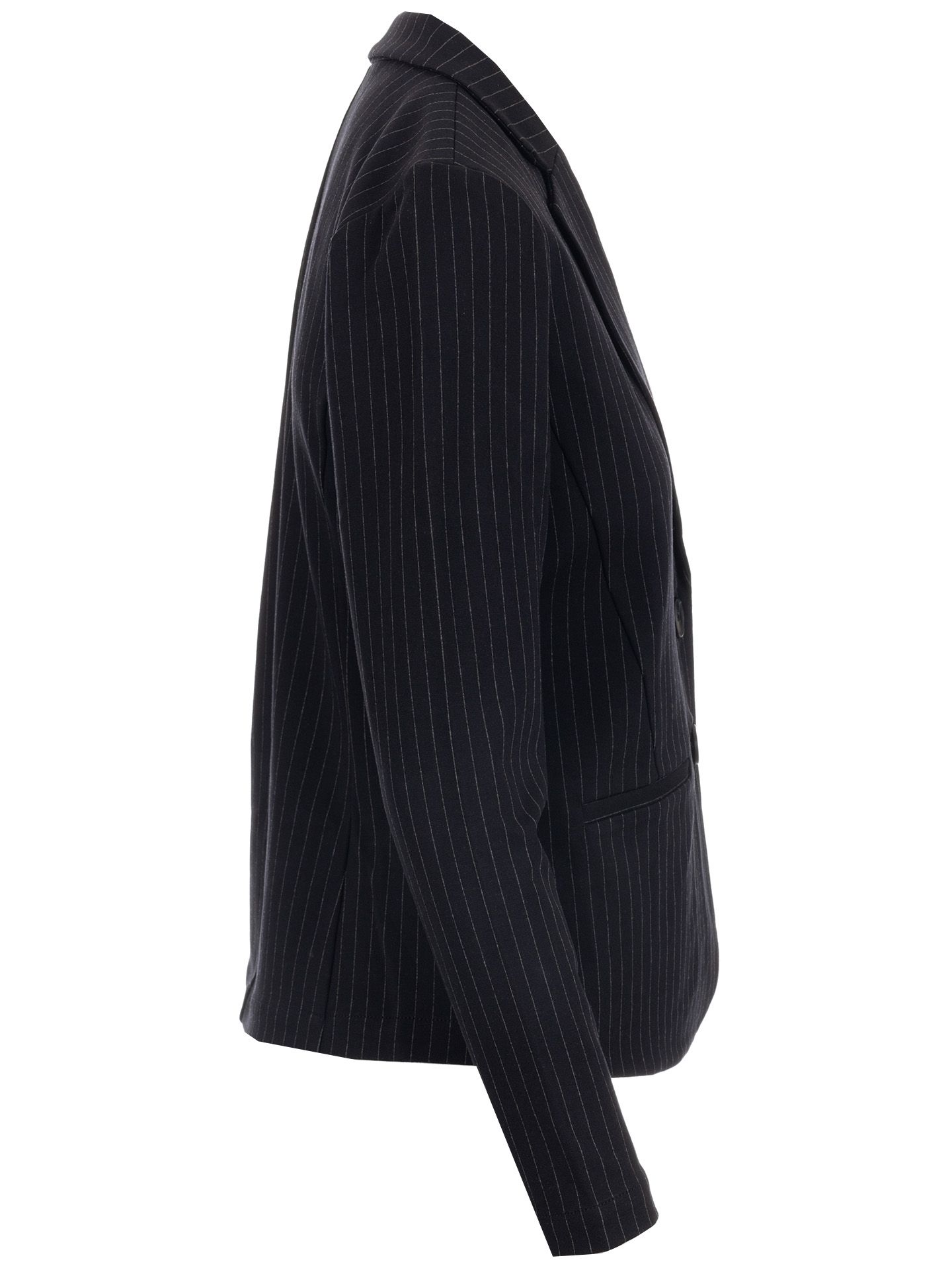 Red Button Blazer Punta Pinstripe Zwart 00078901-7500