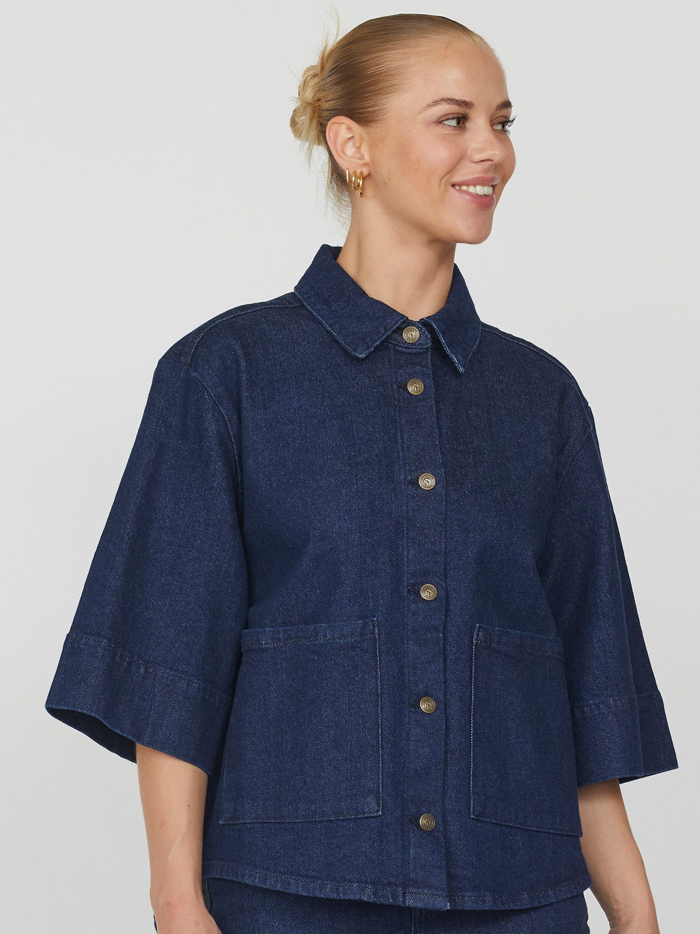 Sisters Point Blouse Olea Blauw 00079078-581