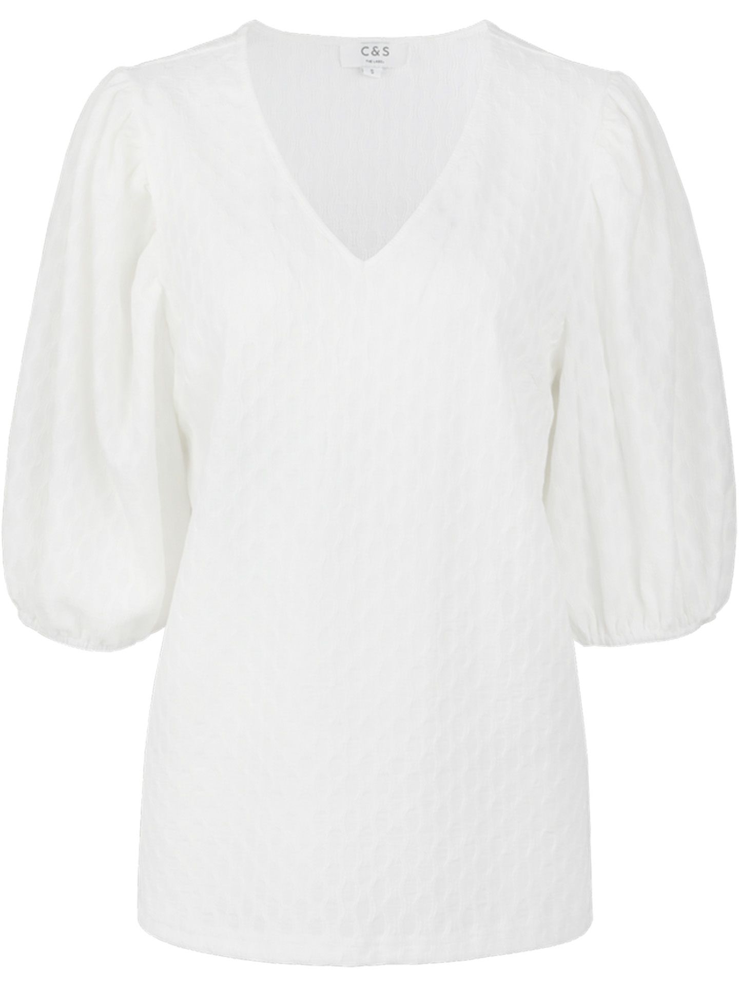 C&S The Label Blouse Celeste Off white 00079100-5050