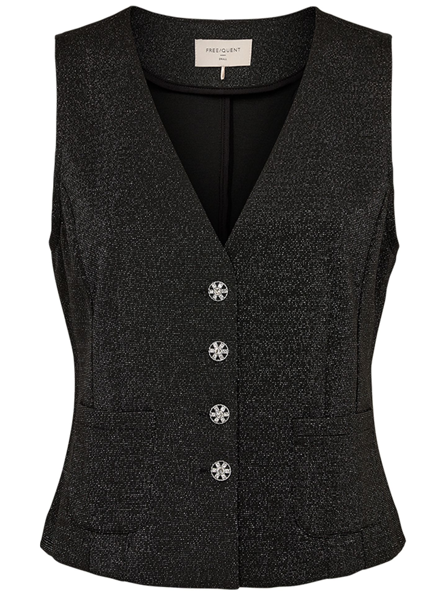Freequent Gilet Nanni lux Zwart 00079195-7500