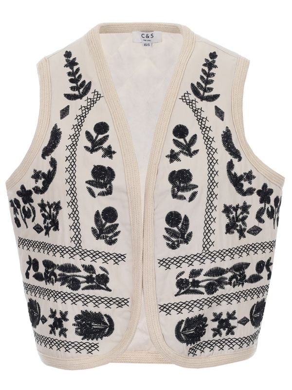 C&S The Label Gilet Chey Beige 2900073205051