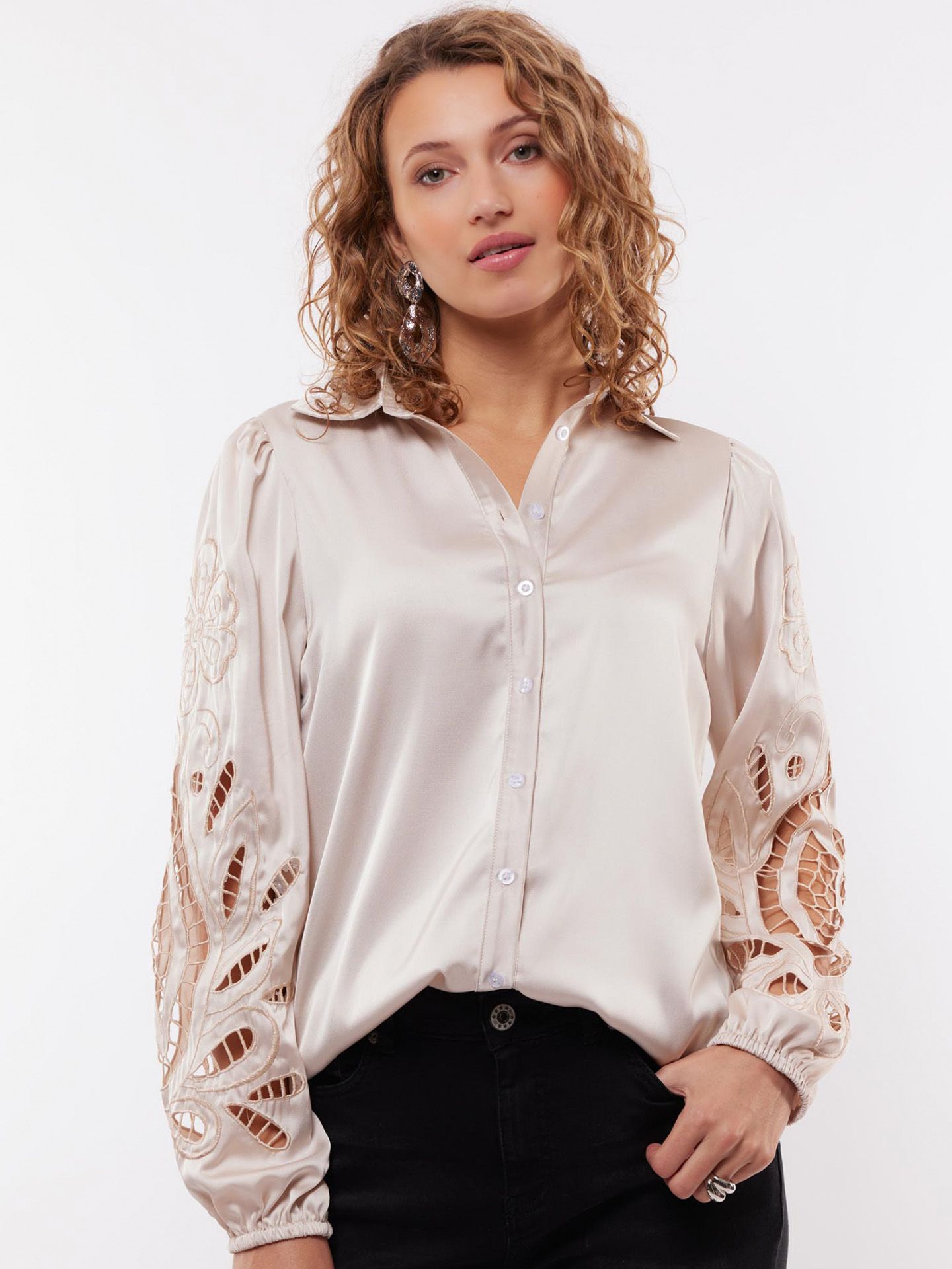 C&S The Label Blouse Djelina Beige 00079210-5200