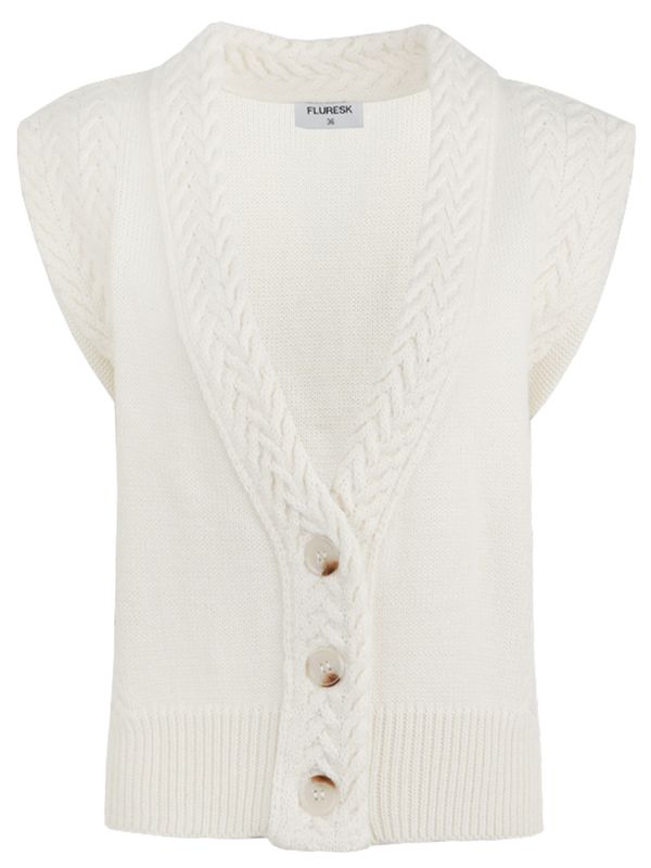 Fluresk Gilet Shay Off white 2900073245071