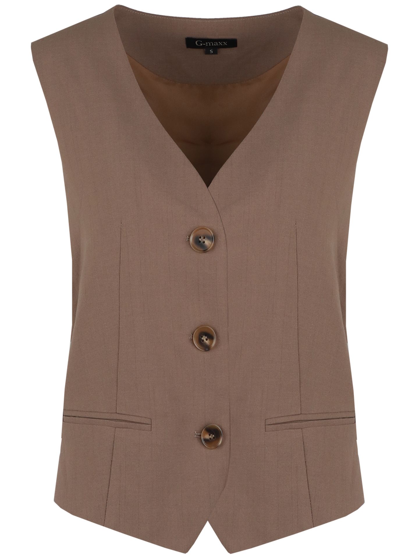 G-Maxx Gilet Eleane Taupe 00079396-5520