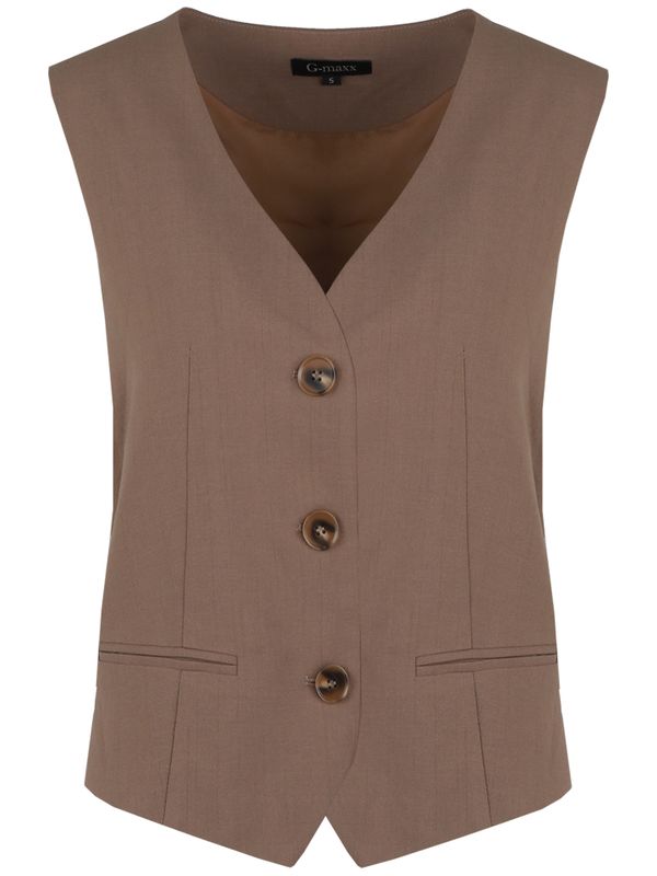 G-Maxx Gilet Eleane Taupe 2900074225027