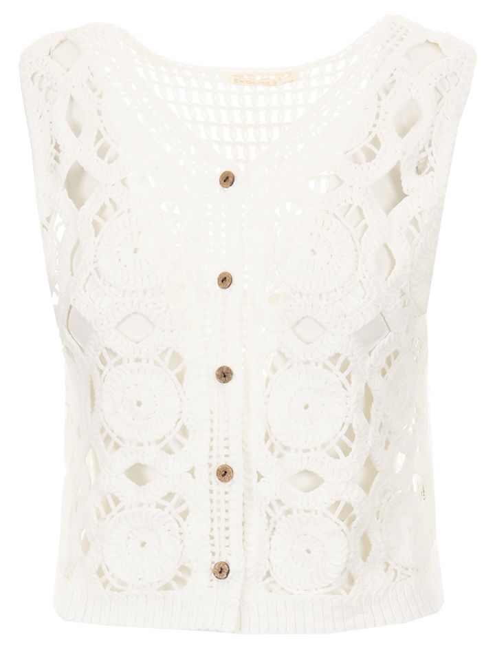 From Paris with Love Gilet Amber Off white 00079406-5050