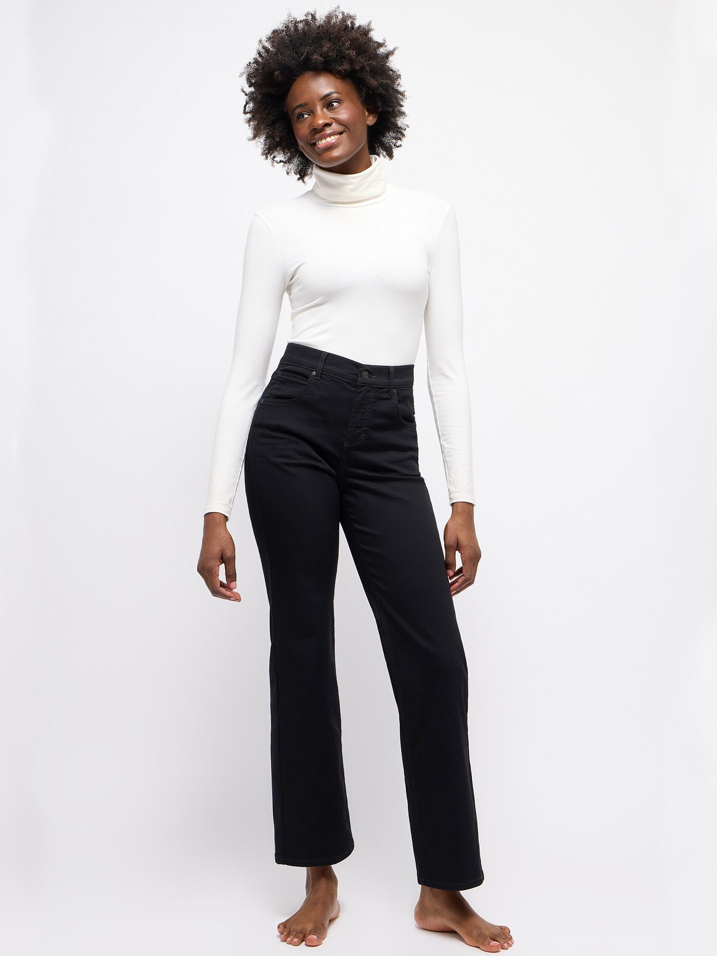 Angels Straight Broek Lara Zwart 00079432-7500