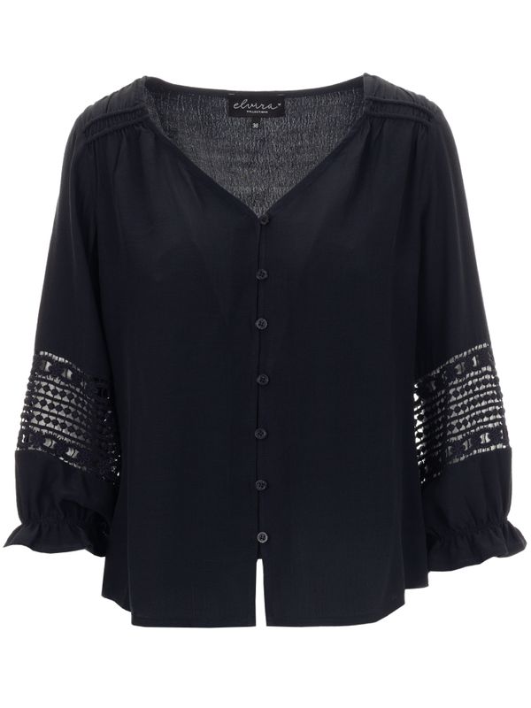 Elvira Collections Blouse Liz Blauw 2900073654064