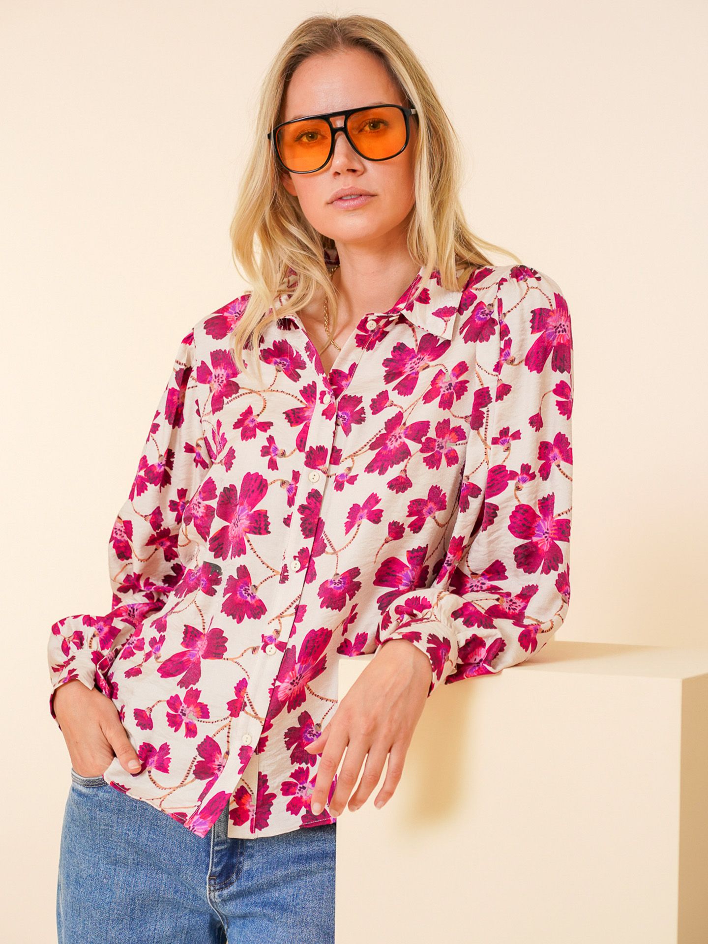 Geisha Blouse Floortje Roze 00079619-4600