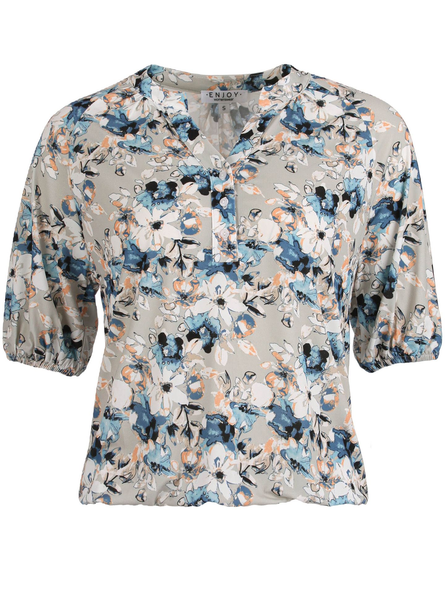 Enjoy Womenswear T-shirt Rosa Blauw 00079627-1350