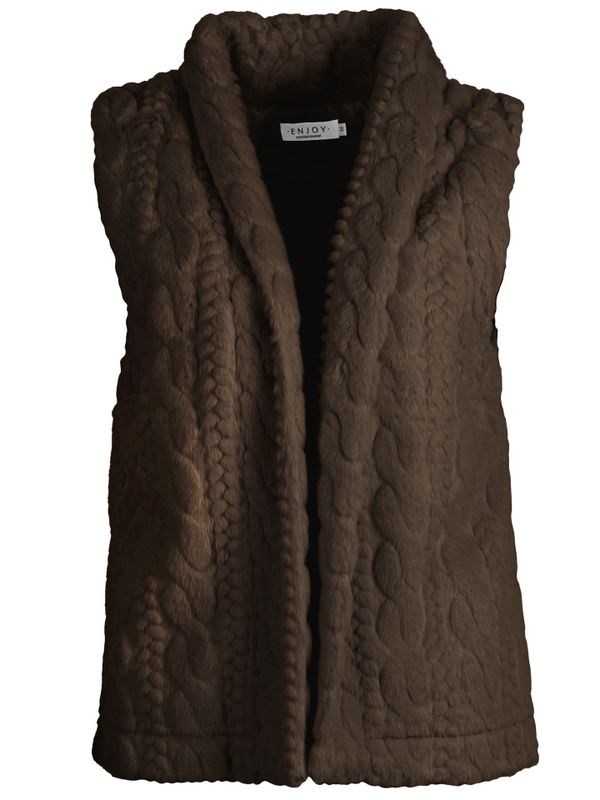 Enjoy Womenswear Gilet Nine Taupe 2900074750062