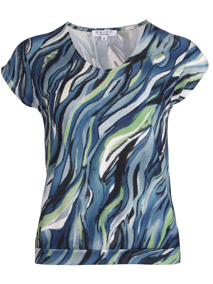 Enjoy Womenswear T-shirt Miranda Blauw 00079716-1350