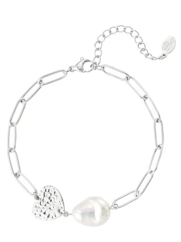 Schijvens mode Armband Pearl Zilver 2900074170013