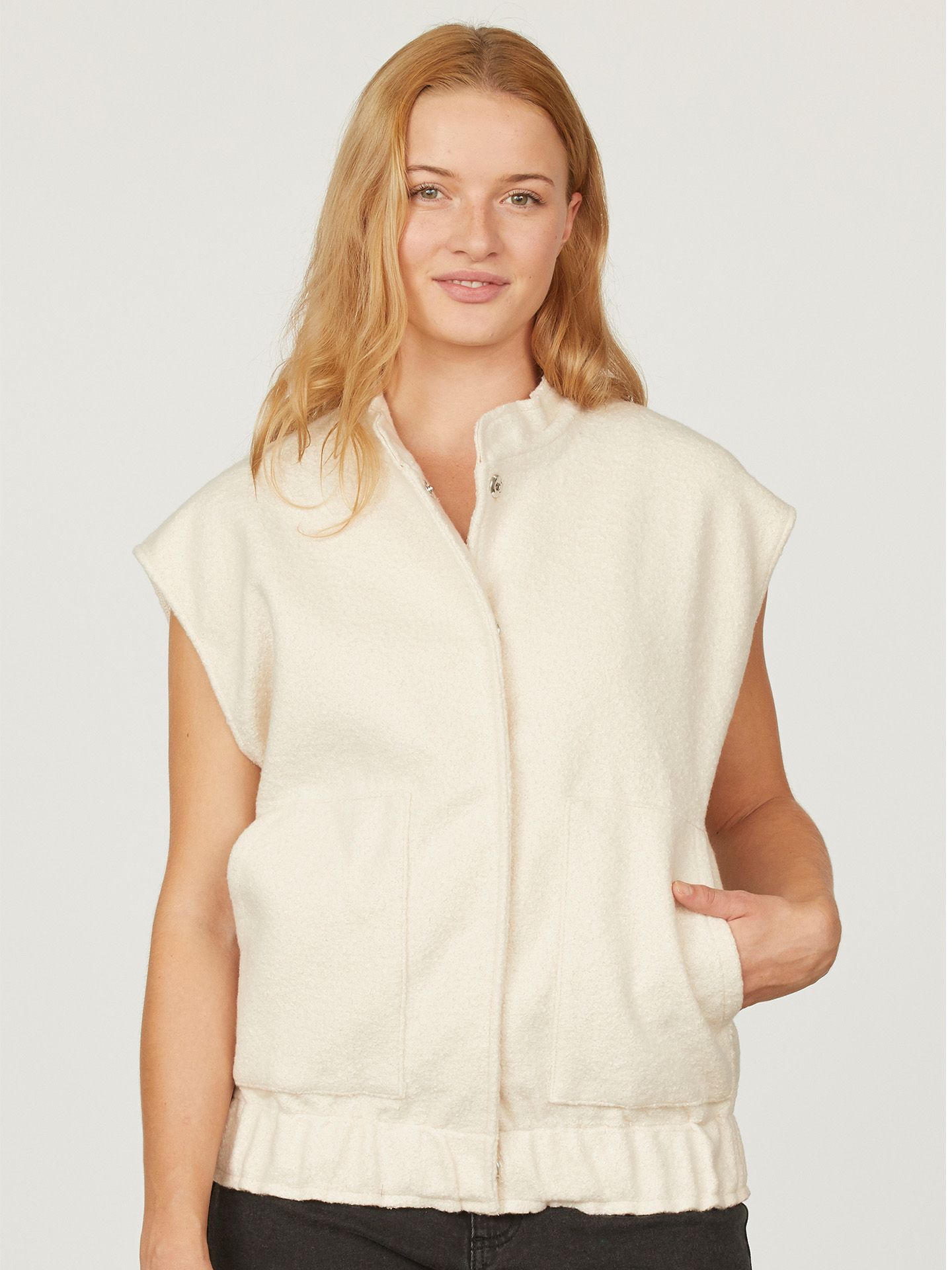 Sisters Point Gilet Giza Off white 00080224-5000