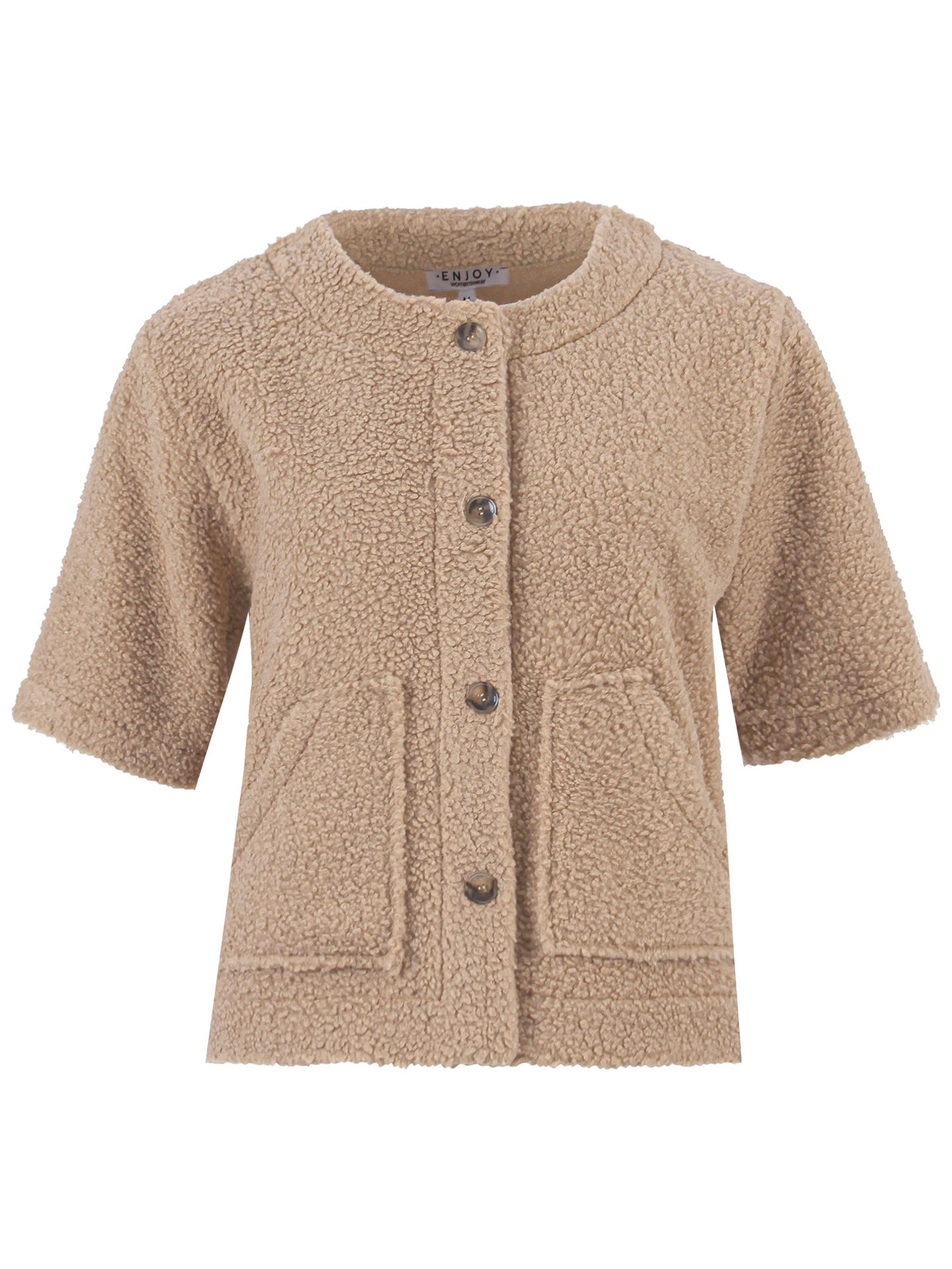 Enjoy Womenswear Vest Teddy Beige 00080250-5200